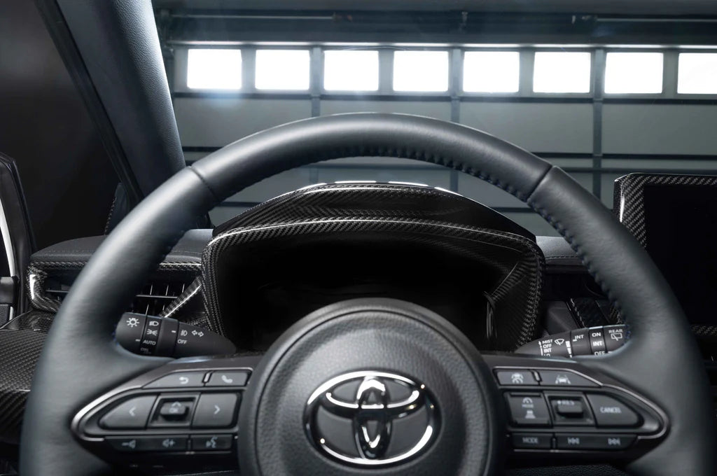 Rexpeed Carbon Fiber Dash Frame Cover for GR Corolla (GC18) - 0