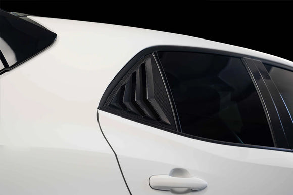 Rexpeed Carbon Fiber Rear Window Shutter Covers for GR Corolla (GC23)