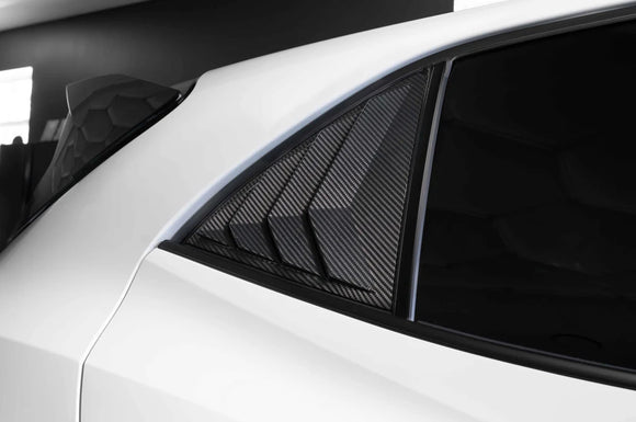 Rexpeed Carbon Fiber Rear Window Shutter Covers for GR Corolla (GC23)