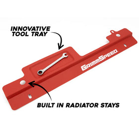 Grimmspeed Radiator Shroud Red For Subaru 02-07 Impreza/WRX/STI GrimmSpeed - 0