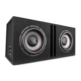 DS18 Dual 10in Loaded 800 Watts RMS 2x GEN-X104D Ported Enclosure Speakers Included