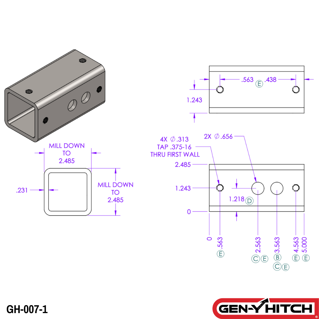 Bolt-On Reducer Sleeve 3" to 2.5" Installation Included - 0