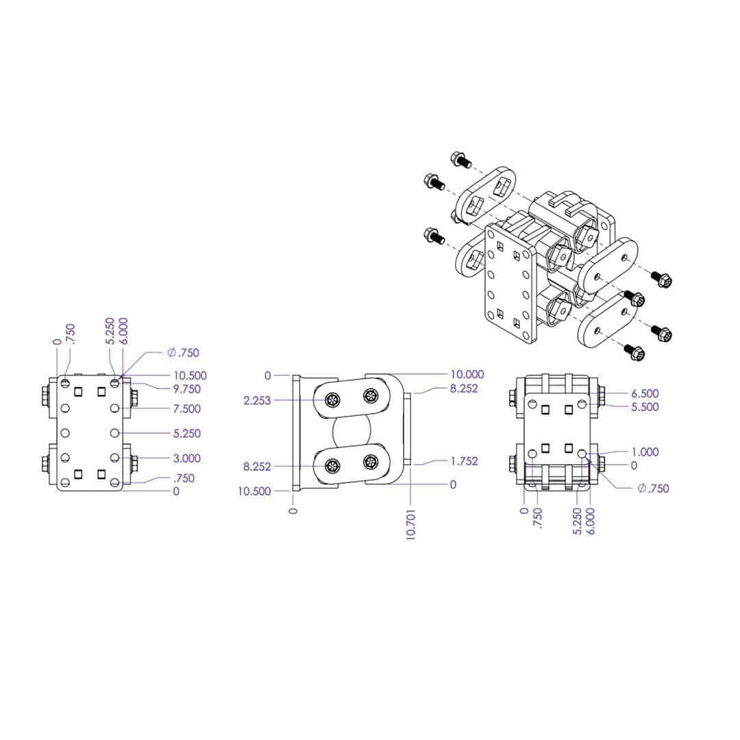 VICTORY LANE TORSION-FLEX Flat Plate Trailer Coupler 1.5K - 2.4K TW 21K Towing - 0