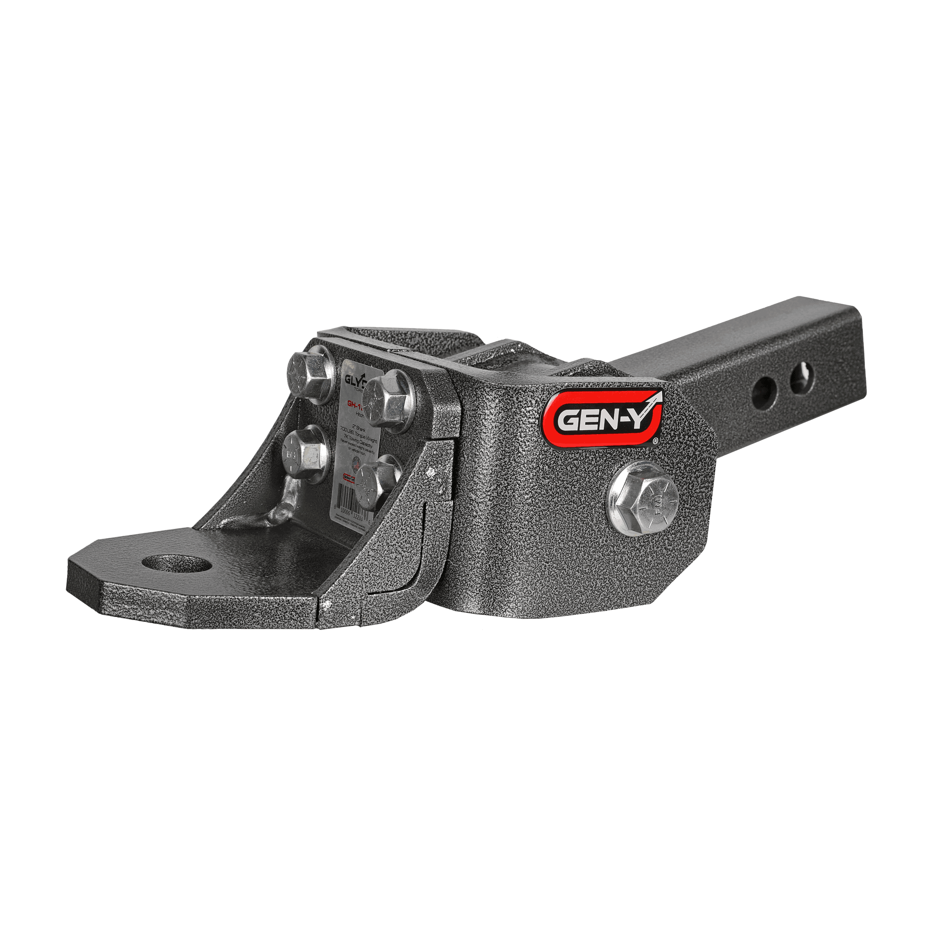 GLYDER TORSION-FLEX 2" Shank 2" drop .4K - .7K TW 7K Hitch & Ball Platform with 1" Diameter Mounting Hole