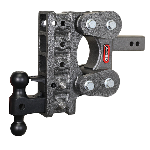 The BOSS TORSION-FLEX 2" Shank 7.5" Drop 1.7K TW 16K Hitch & GH-051 Dual-Ball & GH-032 Pintle Lock