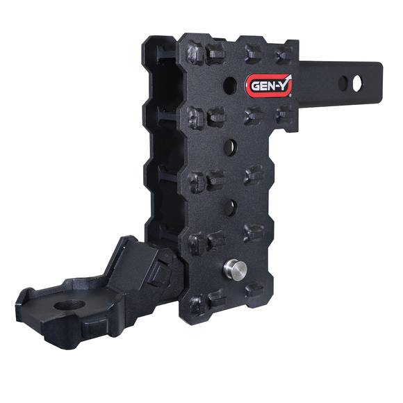 PHANTOM-X 2" Hollow Shank 7" Drop .7K TW 7K Hitch & GH-13051X Platinum Ball Mount