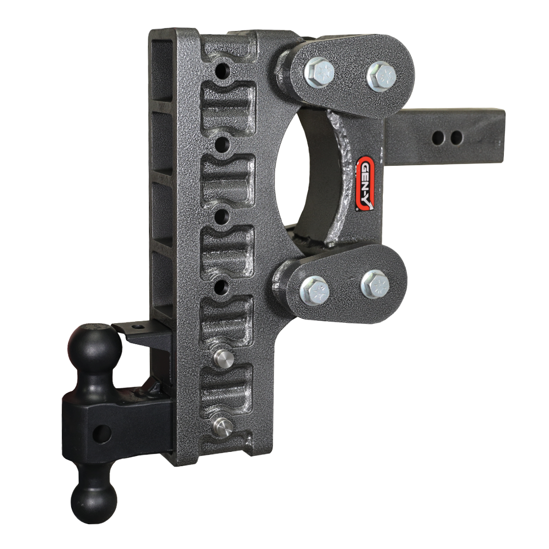 The BOSS TORSION-FLEX 2.5" Shank 12" Drop 2.4K TW 21K Hitch & GH-061 Dual-Ball & GH-062 Pintle Lock