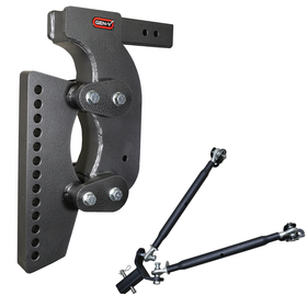 The BOSS TORSION-FLEX 2.5" Weight Distribution Shank 17.5" Drop 2.4K TW 21K Hitch & GH-0101 Stabilizer Kit
