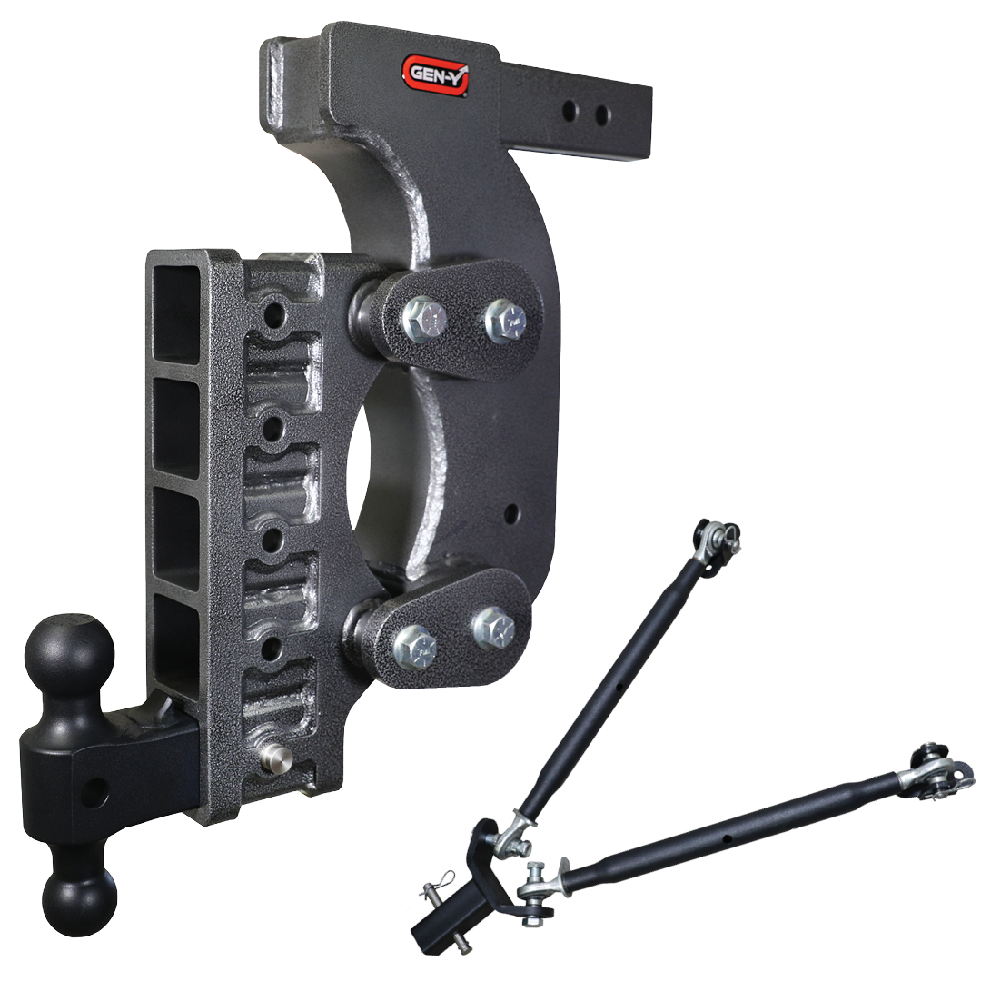 The BOSS TORSION-FLEX 2.5" Receiver 18" Drop 2.4K TW 21K Hitch & GH-061 Dual-Ball & GH-0101 Stabilizer Kit