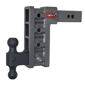 MEGA-DUTY 2.5" Shank 9" Drop 3.5K TW 32K Hitch & GH-0161 Dual-Ball