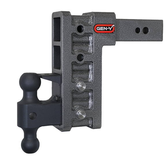MEGA-DUTY 2.5" Shank 9" Drop 3.5K TW 32K Hitch & GH-0161 Dual-Ball & GH-0162 Pintle Lock
