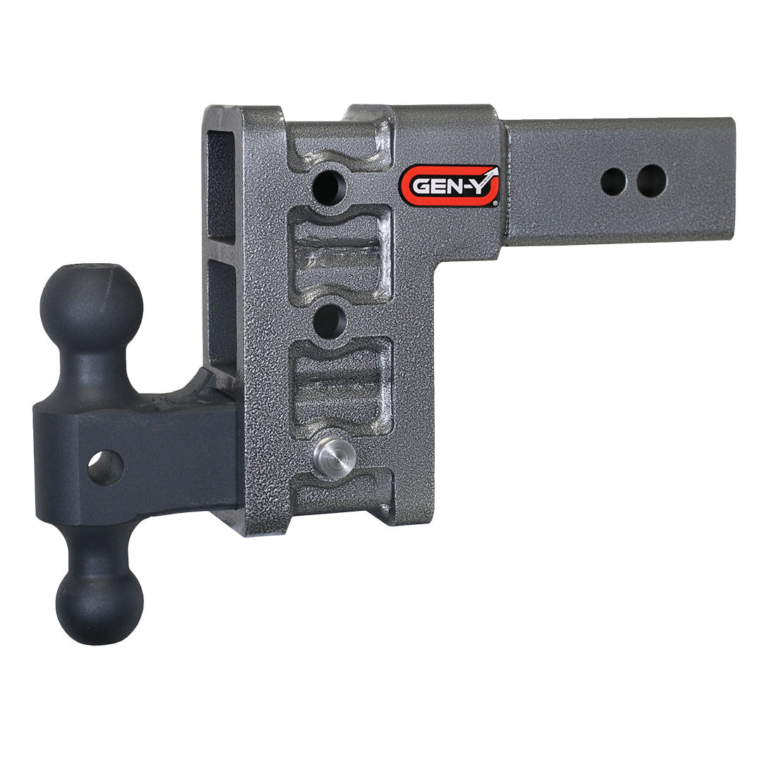 MEGA-DUTY 3" Shank 6" Drop 3.5K TW 32K Hitch & GH-0161 Dual-Ball