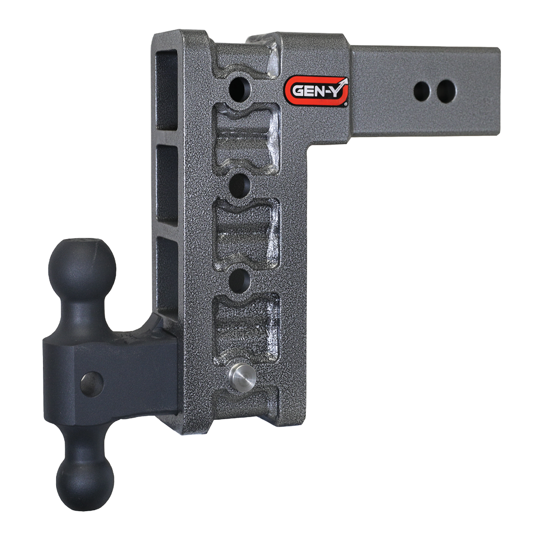MEGA-DUTY 3" Shank 9" Drop 3.5K TW 32K Hitch & GH-0161 Dual-Ball