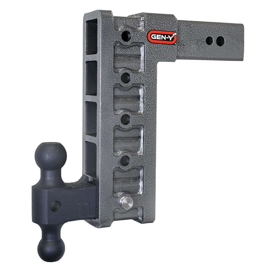 MEGA-DUTY 3" Shank 12" Drop 3.5K TW 32K Hitch & GH-0161 Dual-Ball