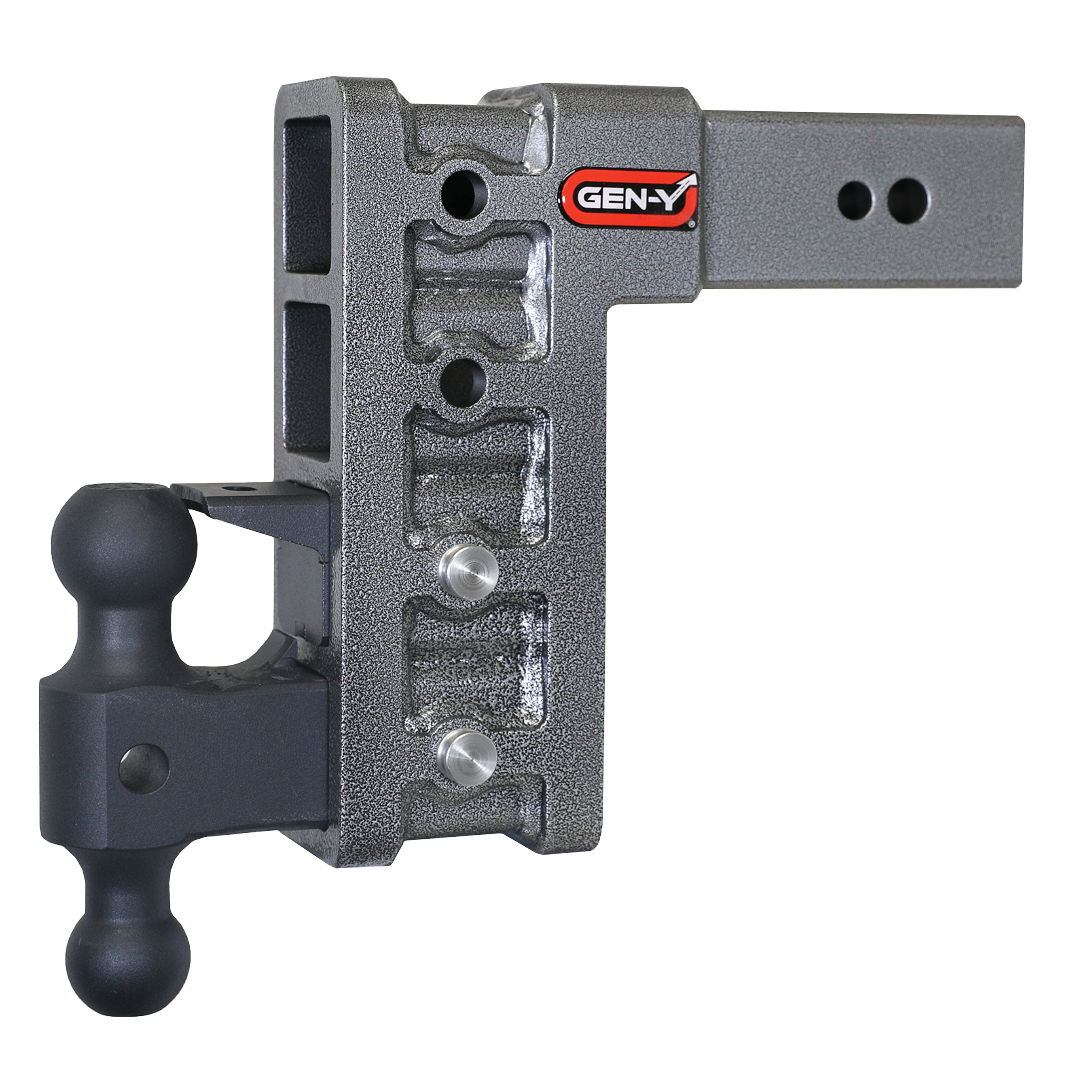 MEGA-DUTY 3" Shank 9" Drop 3.5K TW 32K Hitch & GH-0161 Dual-Ball & GH-0162 Pintle Lock