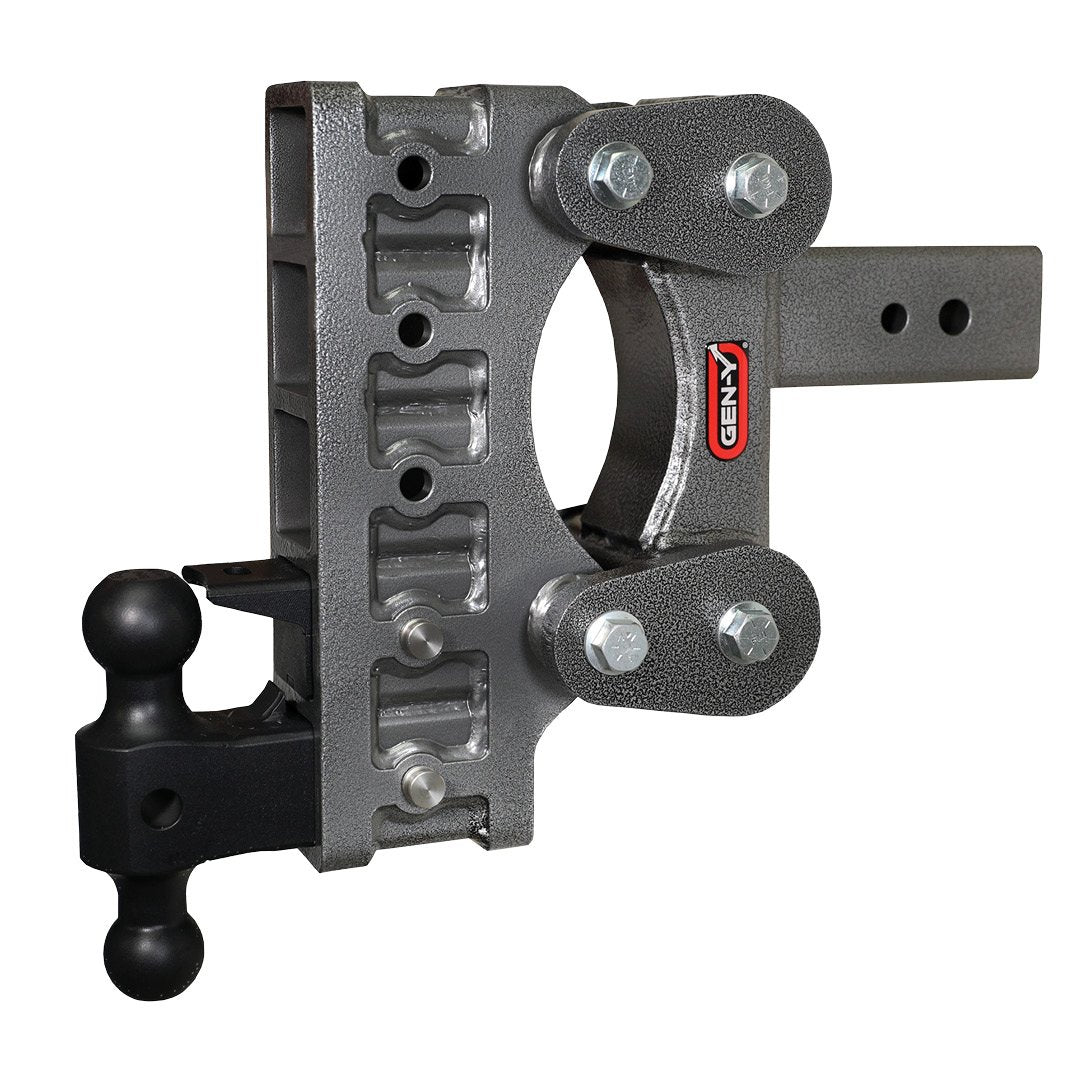 The BOSS TORSION-FLEX 3" Shank 9" Drop 2.4K TW 21K Hitch & GH-061 Dual-Ball & GH-062 Pintle Lock