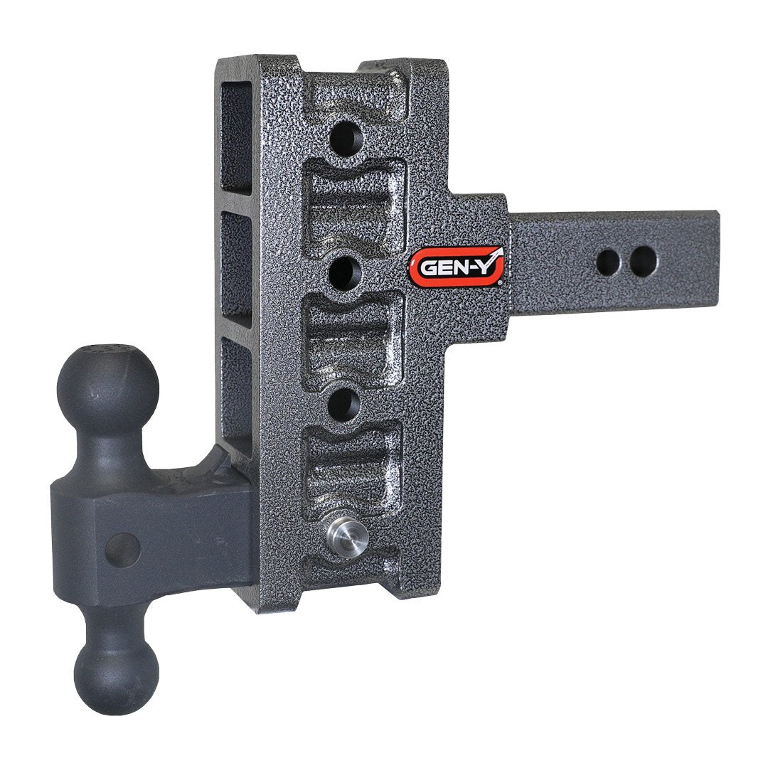 MEGA-DUTY 2.5" Offset Shank 3" Rise, 6" Drop 3K TW 21K Hitch & GH-061 Dual-Ball