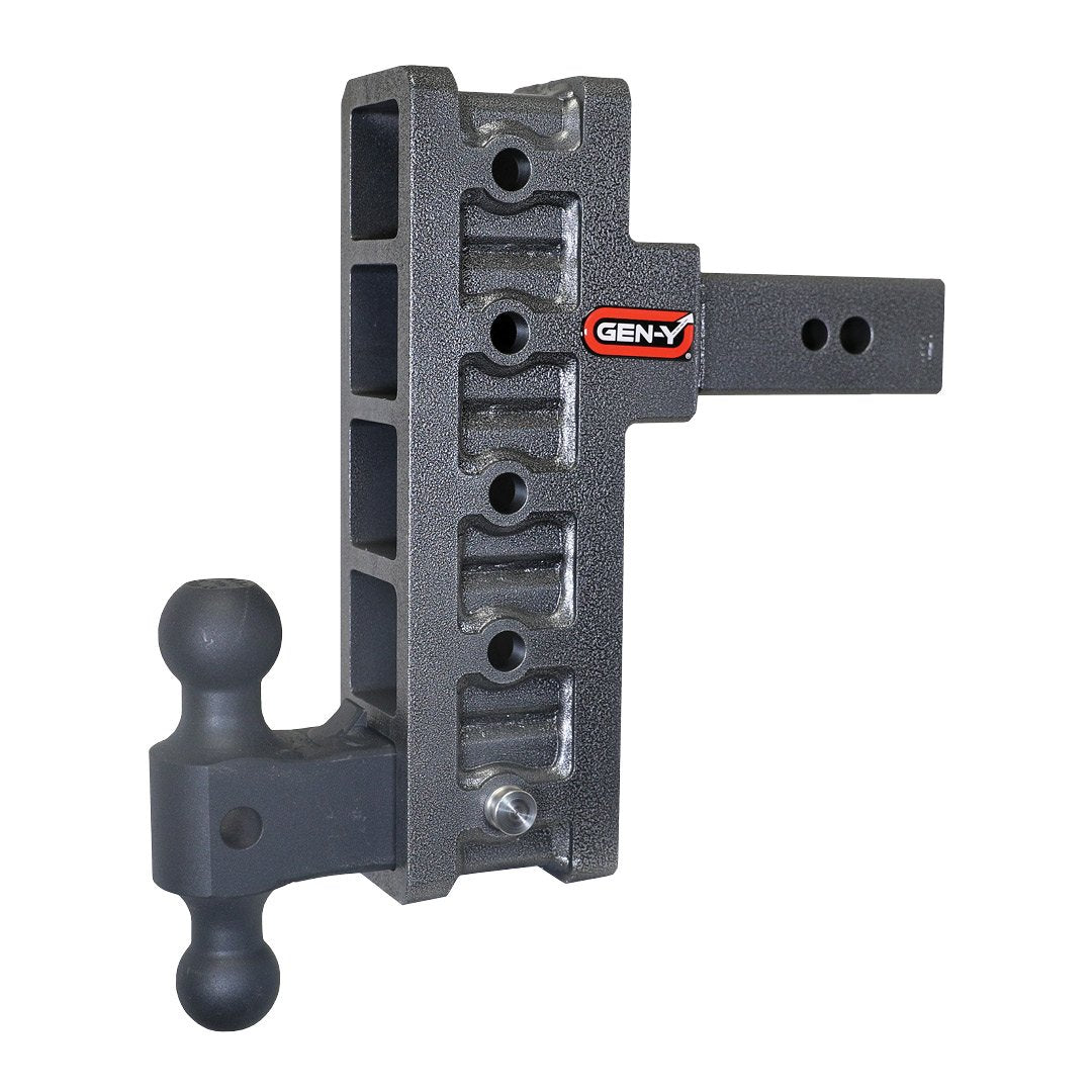 MEGA-DUTY 2.5" Offset Shank 3" Rise, 9" Drop 3.5K TW 32K Hitch & GH-0161 Dual-Ball