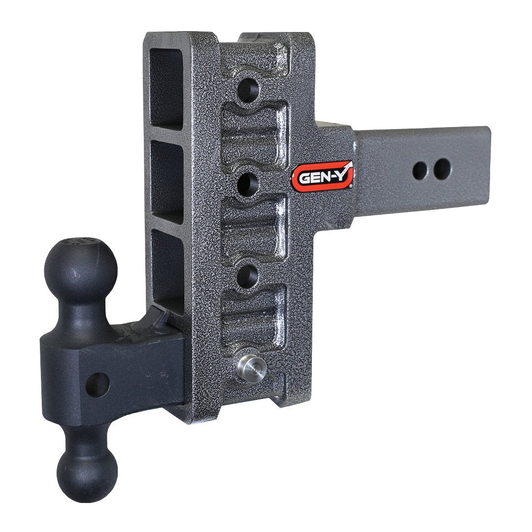 MEGA-DUTY 3" Offset Shank 3" Rise, 6" Drop 3.5K TW 32K Hitch & GH-0161 Dual-Ball
