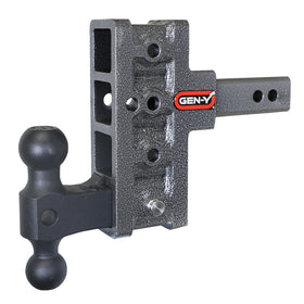 MEGA-DUTY 2" Offset Shank 2.5 Rise, 5" Drop 2K TW 16K Hitch & GH-051 Dual-Ball