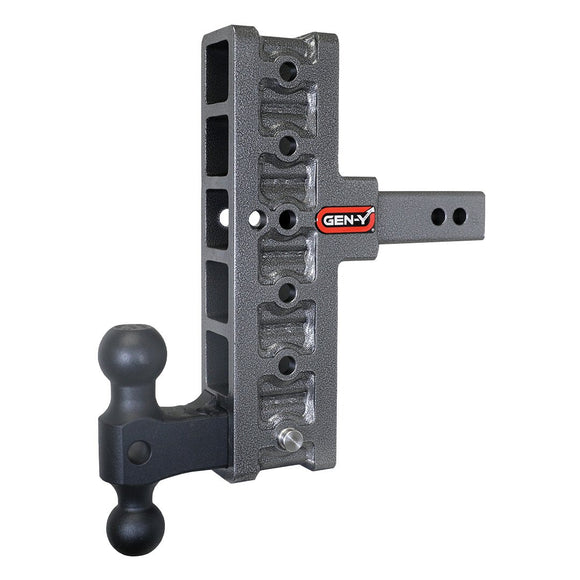 MEGA-DUTY 2" Offset Shank 5" Rise, 7.5" Drop 2K TW 16K Hitch & GH-051 Dual-Ball