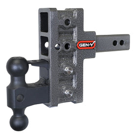 MEGA-DUTY 2" Offset Shank 2.5 Rise, 5" Drop 2K TW 16K Hitch & GH-051 Dual-Ball & GH-032 Pintle Lock