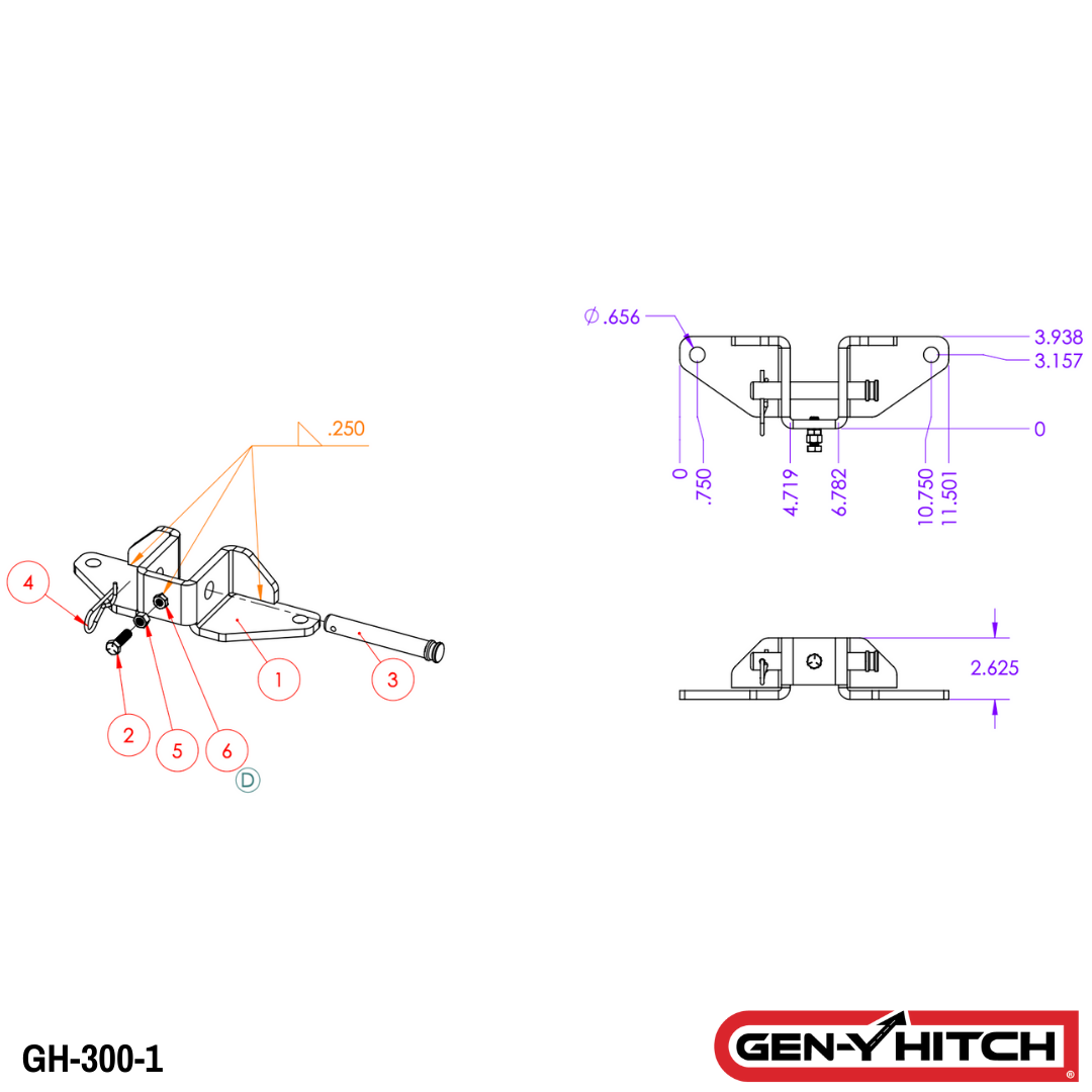 Sway Control Head 2" Shank & GH-097 1.4K TW 16K Towing - 0