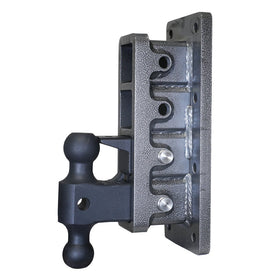 MEGA-DUTY 2.5" Bolt-On 9" Drop 3.5K TW 32K Hitch & GH-0161 Dual-Ball & GH-0162 Pintle Lock