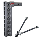 MEGA-DUTY 2" Shank 17.5" Drop 1.5K TW 10K Hitch & GH-0100 Stabilizer Kit-1