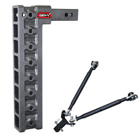 MEGA-DUTY 2" Shank 17.5" Drop 1.5K TW 10K Hitch & GH-0100 Stabilizer Kit