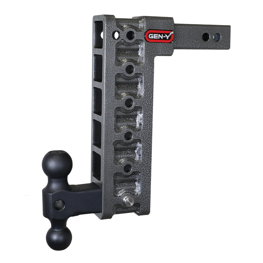 MEGA-DUTY 2" Shank 12.5" Drop 1.5K TW 10K Hitch & GH-031 Dual-Ball (Stabilizer Kit Recommended:GH-0100)