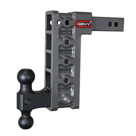 MEGA-DUTY 2" Shank 10" Drop 2K TW 16K Hitch & GH-051 Dual-Ball