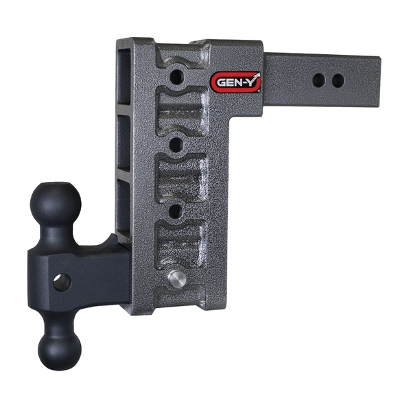 MEGA-DUTY 2.5" Shank 9" Drop 3K TW 21K Hitch & GH-061 Dual-Ball