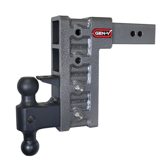 MEGA-DUTY 2.5" Shank 9" Drop 3K TW 21K Hitch & GH-061 Dual-Ball & GH-062 Pintle Lock