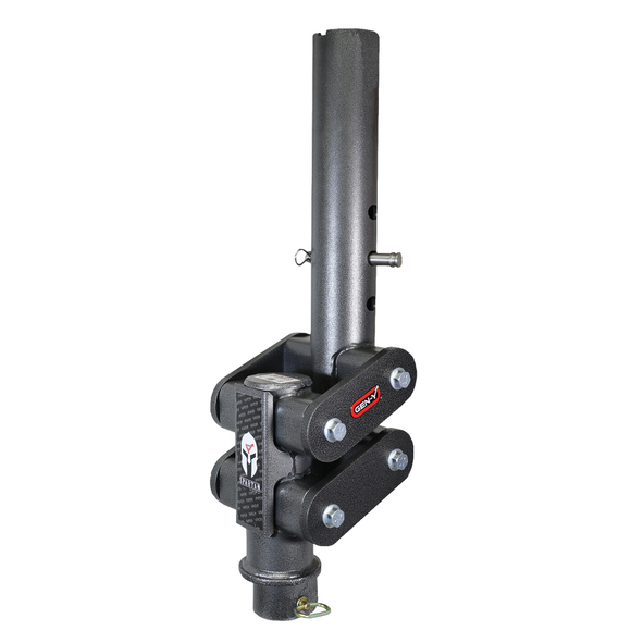 Gen-Y Spartan Torsion-Flex 5in Offset 4in RD Tube Gooseneck 2-5/16in Coupler Extended Height