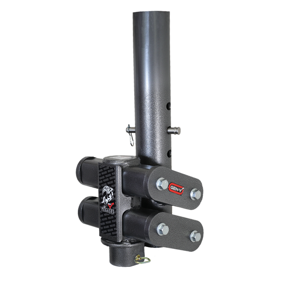 Gen-Y Pegasus Torsion-Flex Low Profile 5in Offset 4in RD Tube Gooseneck 2-5/16in Coupler Std Height