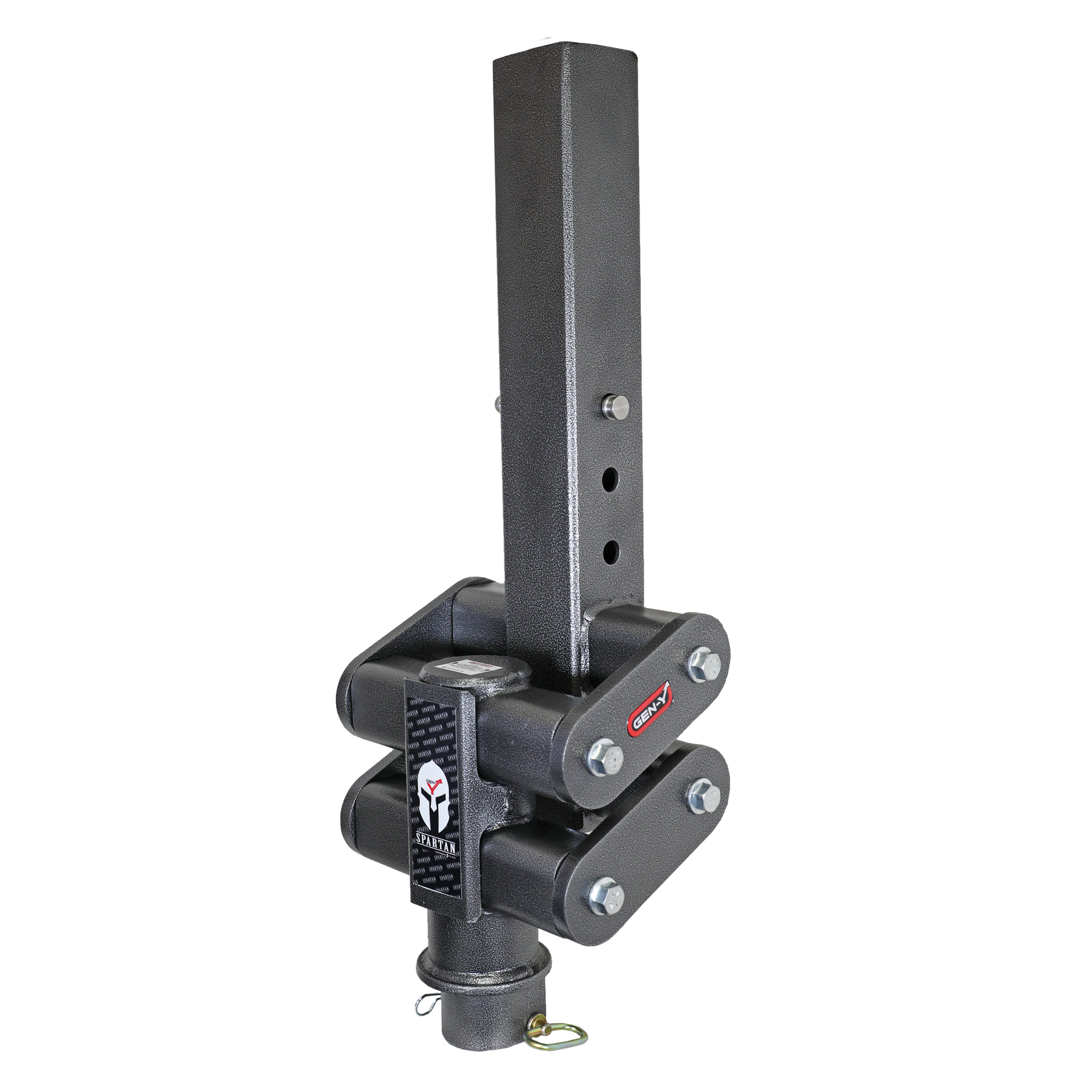 Gen-Y Spartan Torsion-Flex 5in Offset 4in SQ Tube Gooseneck 2-5/16in Coupler Extended Height