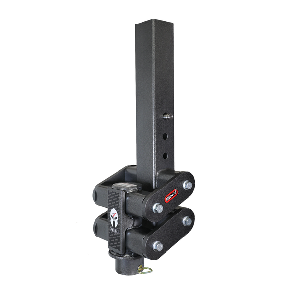 SPARTAN TORSION-FLEX Snap Latch 2.5" Offset 4" Square Tube Gooseneck 2 5/16" Coupler Standard Height 6.5K TW 30K Towing - Includes GH-098 Pin & Pull Rod