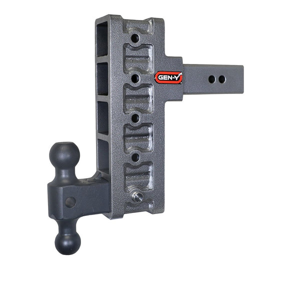 MEGA-DUTY 2.5" Offset Shank 3" Rise, 9" Drop 3K TW 21K Hitch & GH-061 Dual-Ball