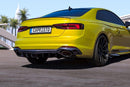 Audi RS5 (B9/F5) Valved Catback Exhaust System W MidPipes, Oval RS-Style Tips, With CES3-5