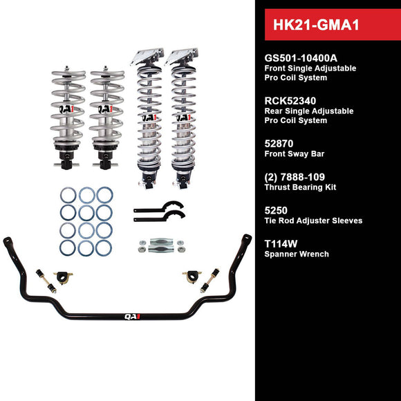 HK21-GMA1 Level 1 Full Vehicle Handling Kit, 64-67 GM A-Body, W/ Shocks
