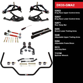 DK33-GMA2 Level 3 Full Vehicle Drag Kit, 68-72 GM A-Body, W/O Shocks
