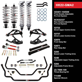 HK22-GMA2 Level 2 Full Vehicle Handling Kit, 68-72 GM A-Body, W/ Shocks
