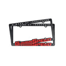 Grimmspeed License Plate Frames GrimmSpeed Red Text Pair Grimmspeed-1