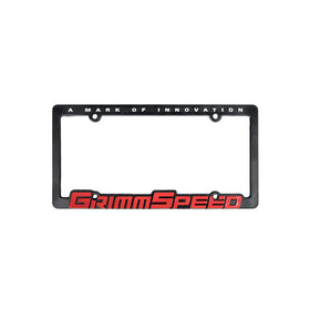 Grimmspeed License Plate Frames GrimmSpeed Red Text (Single) GrimmSpeed