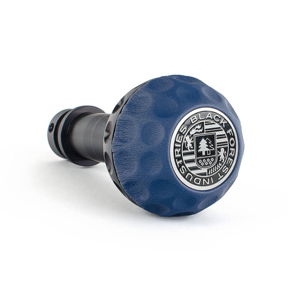 BFI Heavy Weight Shift Knob Schwarz - Maritime Blue Leather - Golf Ball