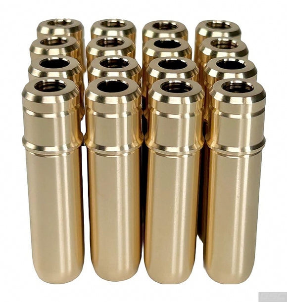 GSC P-D Ford 5.0L Coyote Gen 1/Gen 2 (STD) Intake/Exhaust Valve Guide w/Stopper - Set of 16