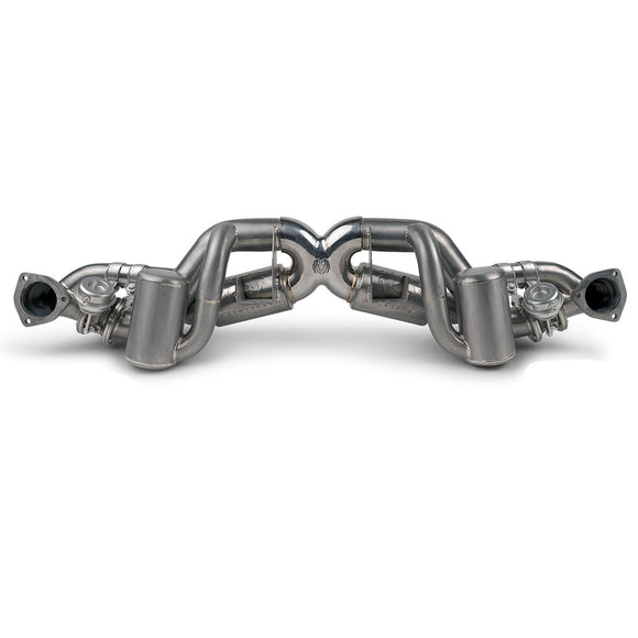 Fabspeed Porsche 718 GT4 RS Titanium Valvetronic X-Pipe Cat-Back Exhaust System (2022+)