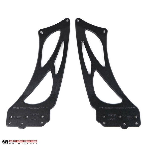 Fabspeed Porsche 981/718 Cayman GT4 Monoblock Wing Risers (2015+)