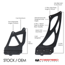 Fabspeed Porsche 981/718 Cayman GT4 Monoblock Wing Risers (2015+)-2